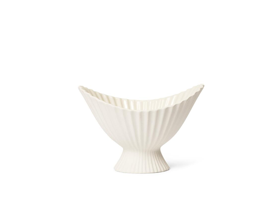 Fountain skål, L19 cm - Off-white